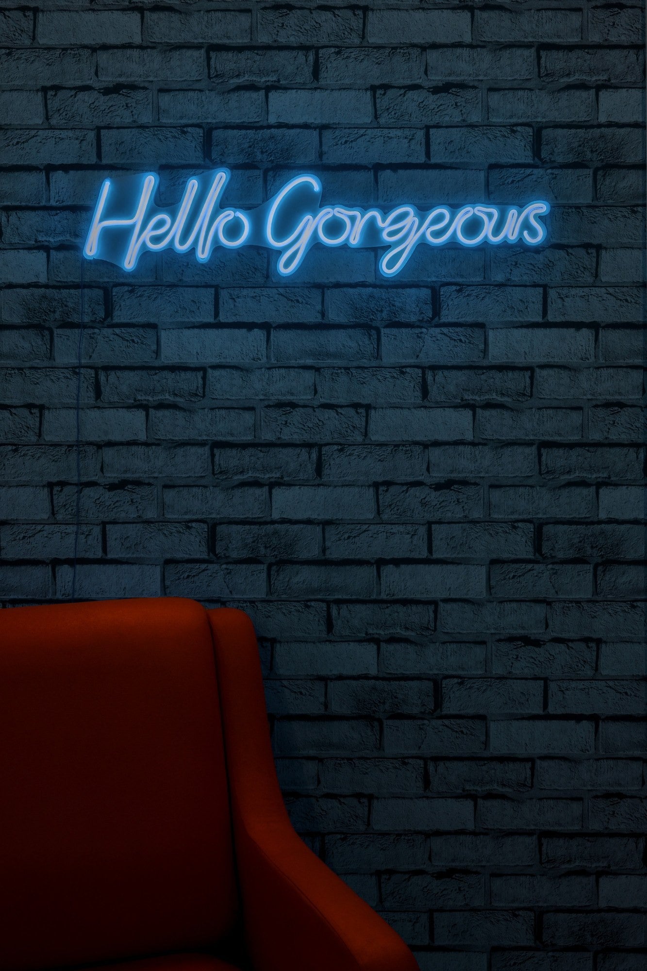 Éclairage LED en plastique décoratif Hello Gorgeous - Blue