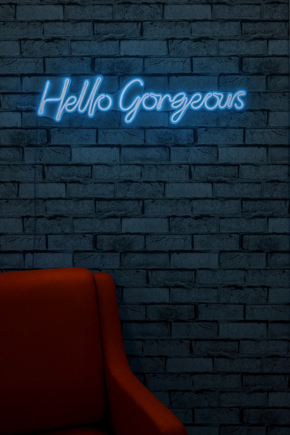Éclairage LED en plastique décoratif Hello Gorgeous - Blue