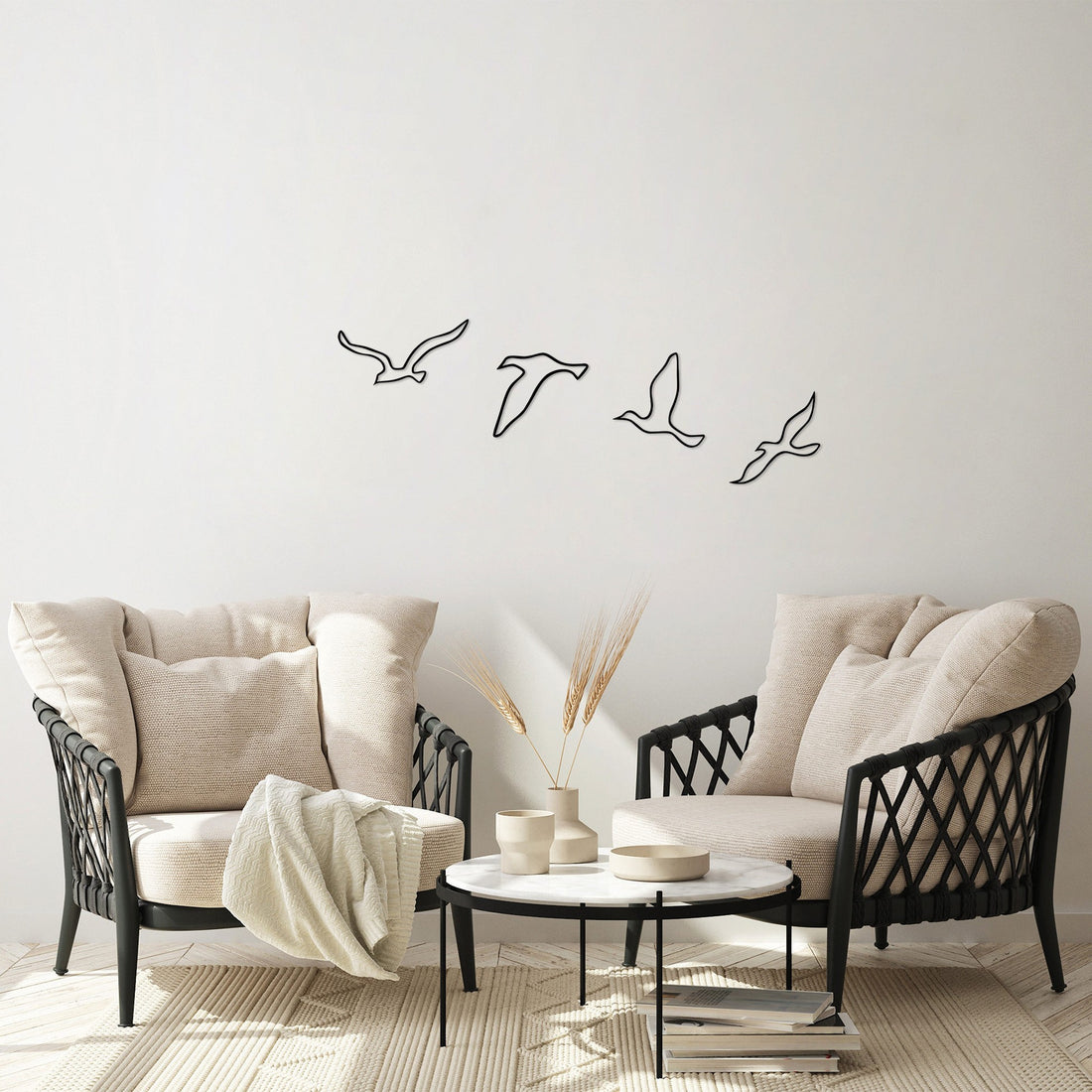 Accessoire mural en métal décoratif Birds - 486
