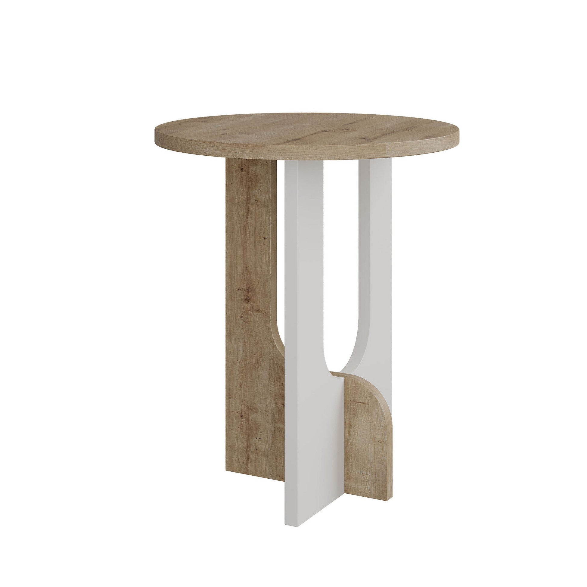 Table d'appoint Luna - Oak, White