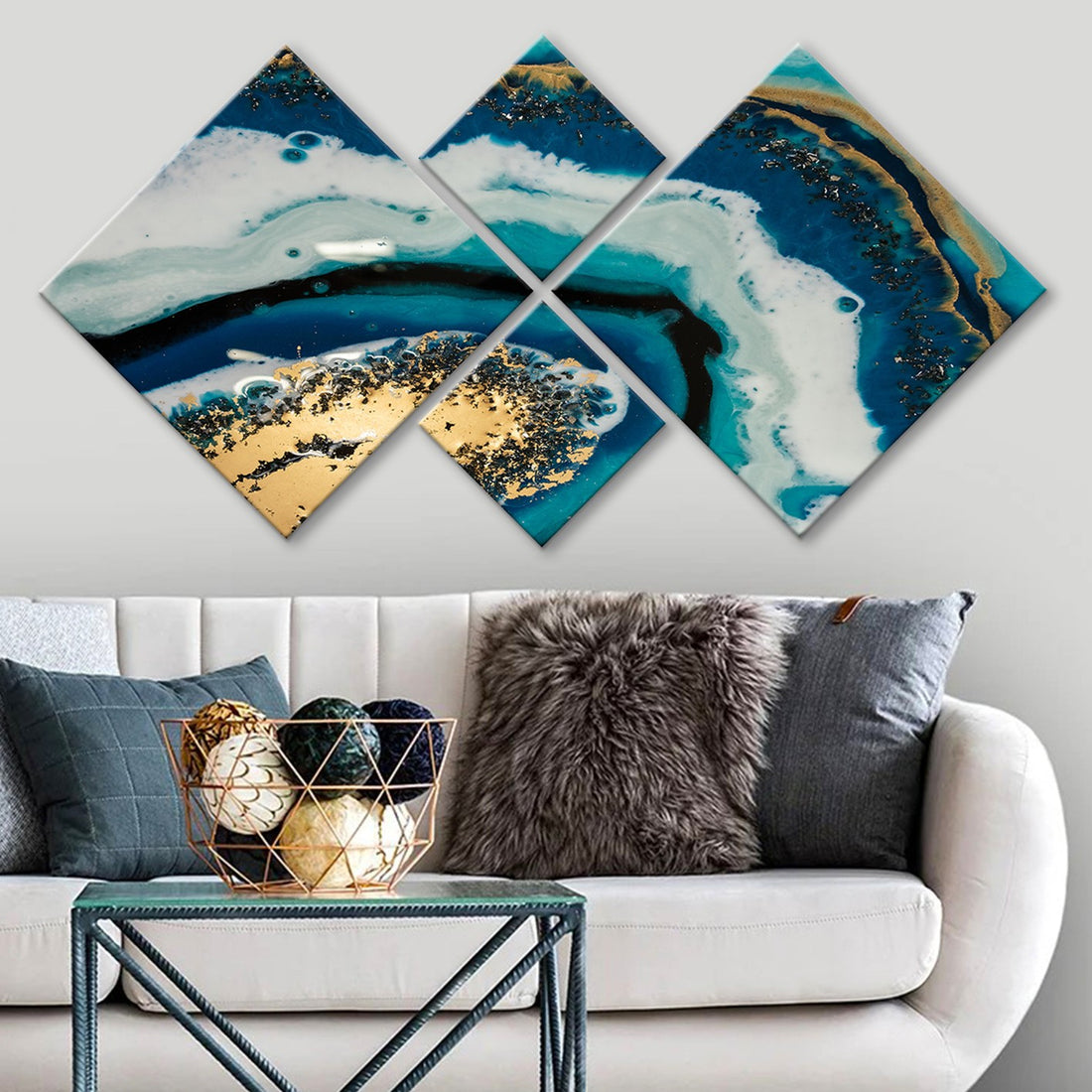 Peinture décorative MDF (4 pièces) 4MDF1918811219