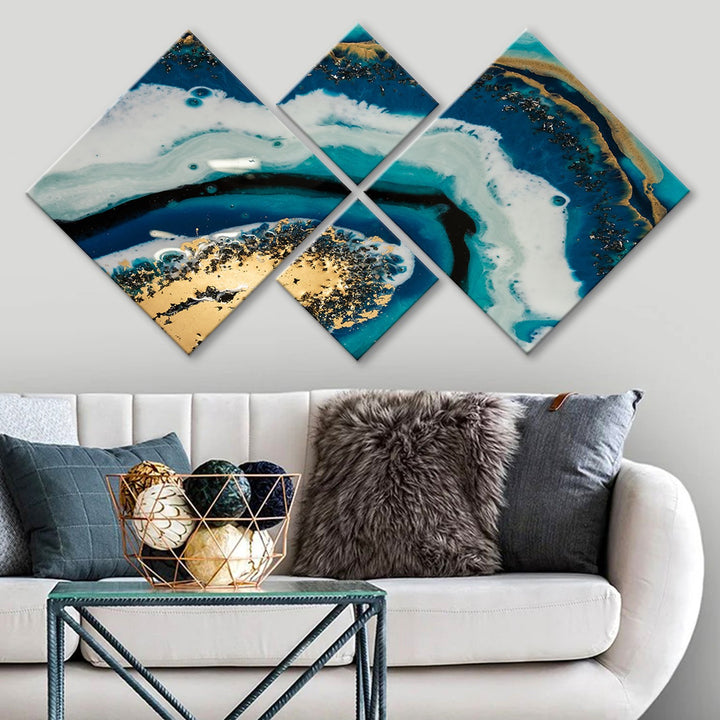 Peinture décorative MDF (4 pièces) 4MDF1918811219