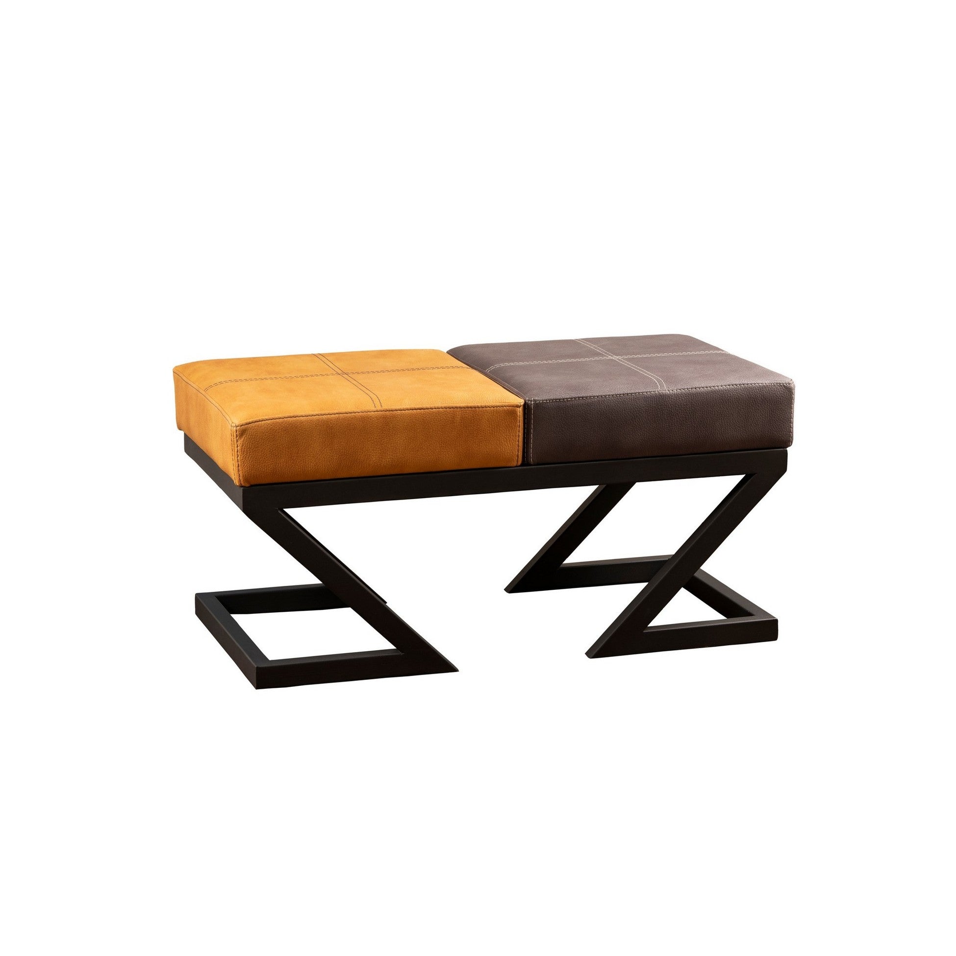 Pouf Brda - Anthracite, Mustard