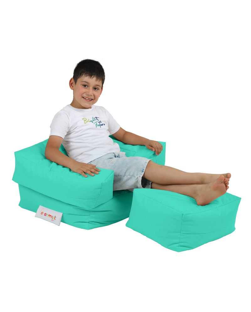 Pouf de jardin Kids Single Seat Pouffe - Turquoise