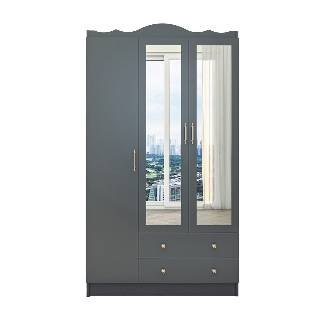 Ensemble de chambres jeunes Lavinia 003 - Anthracite