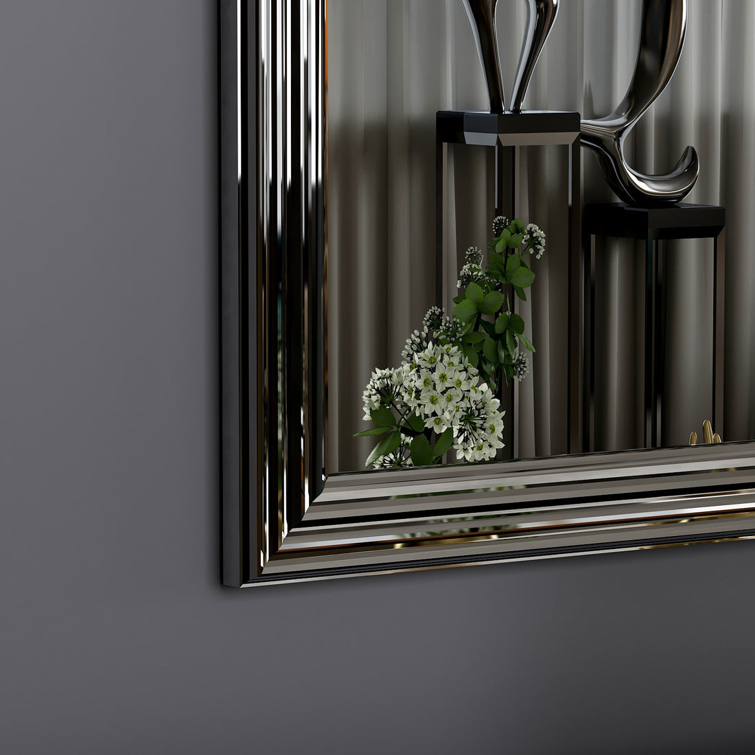 Ensemble de miroirs (4 pièces) Loza - Silver