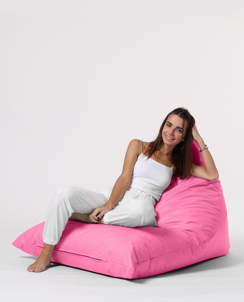 Sac de haricots de jardin Pyramid Big Bed Pouf - Pink