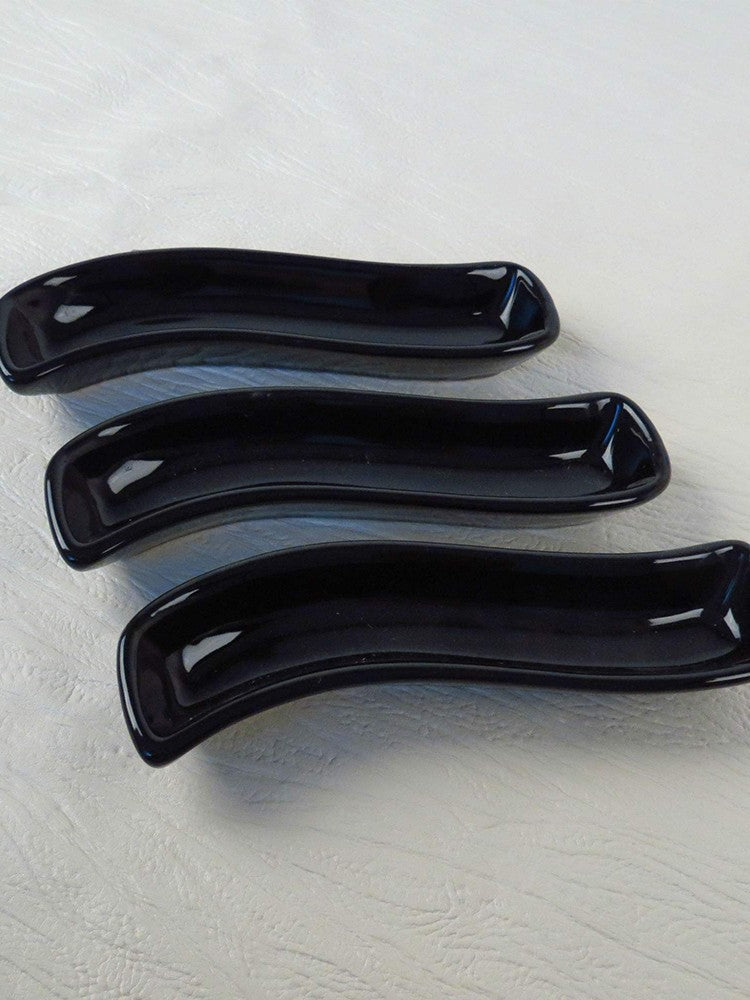 Plate Set (3 Pieces) Black Ivory Olive Pot 18 Cm 3 Pieces