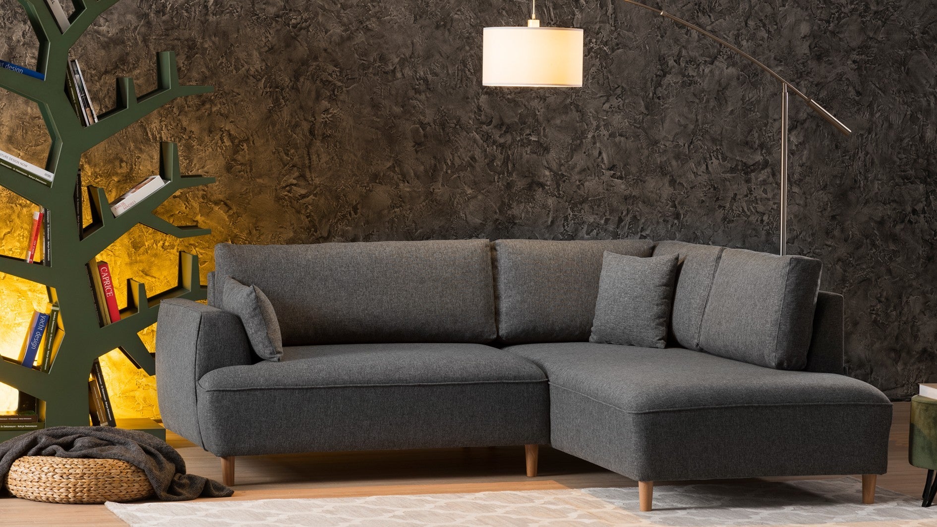 Canapé d'angle Felix Extra Soft Corner Sofa Right - Dark Grey