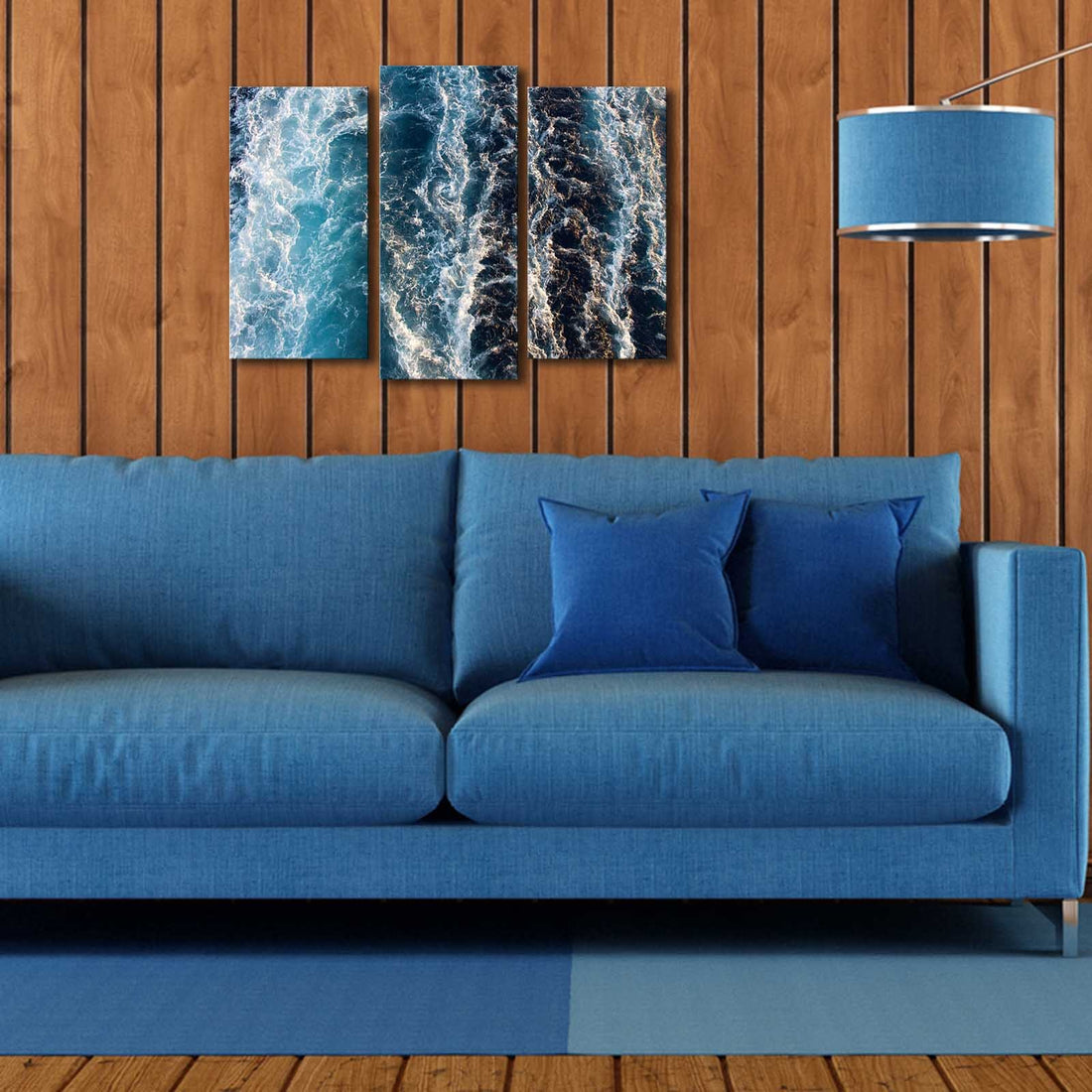 Peinture décorative LED éclairée en toile (3 pièces) 3PATDACT-27