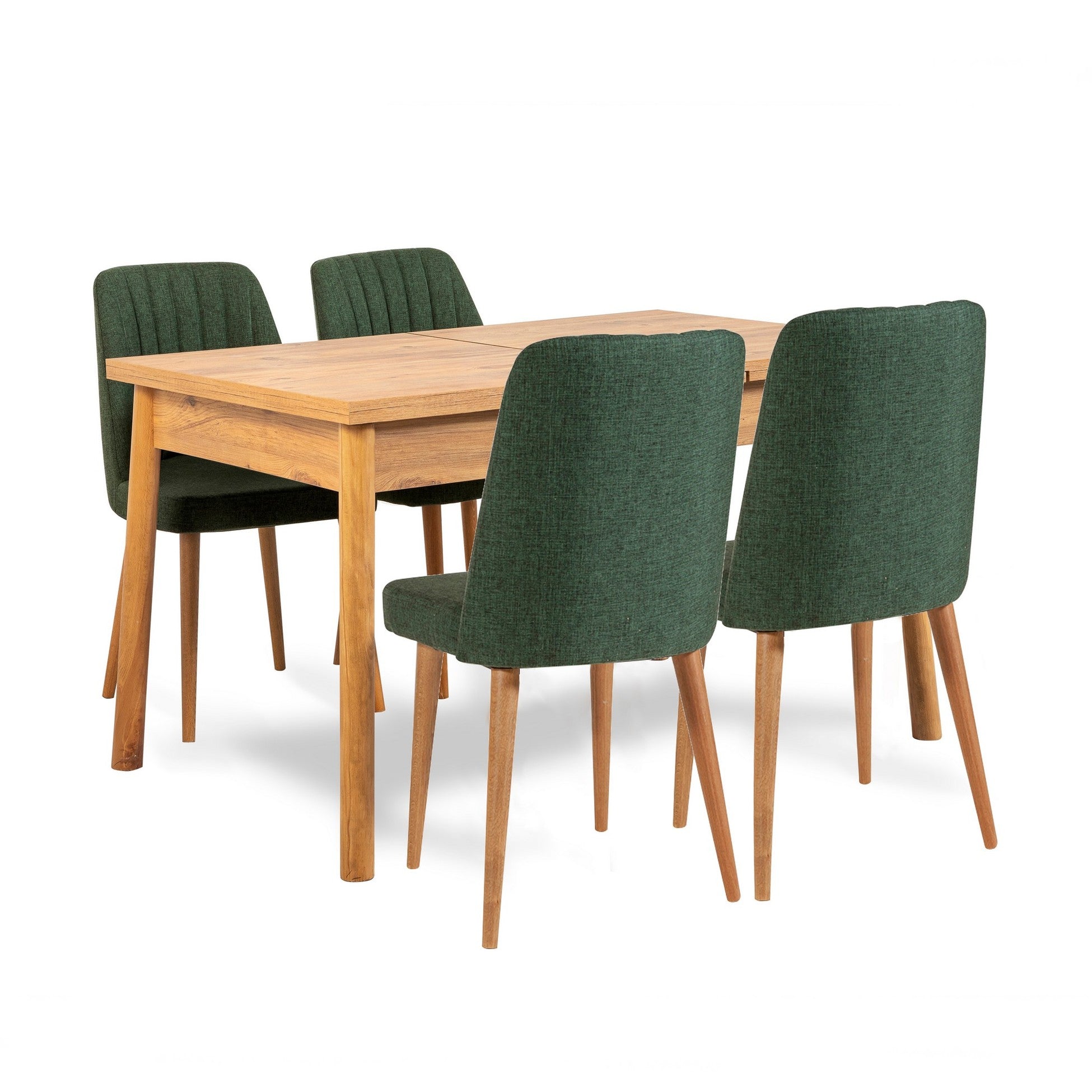 Table à manger et jeu de chaises extensible (6 pièces) Santiago Atlantic Green
