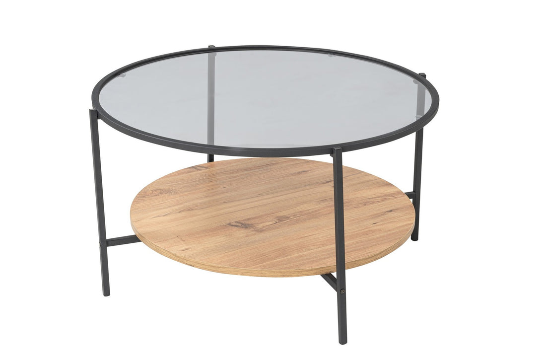 Table basse Astek - Oak, Black