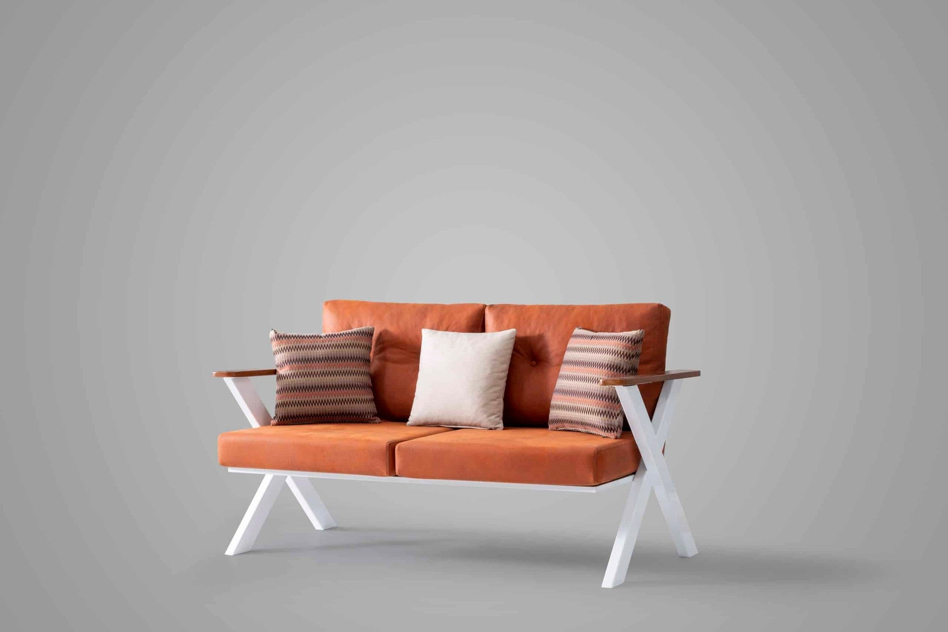 Salon de jardin avec coussins &amp; table basse Delux