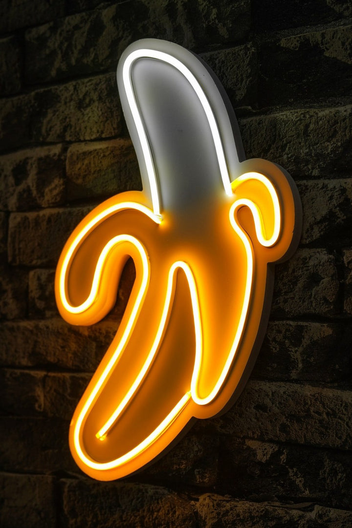 Éclairage LED en plastique décoratif Banana - Yellow
White