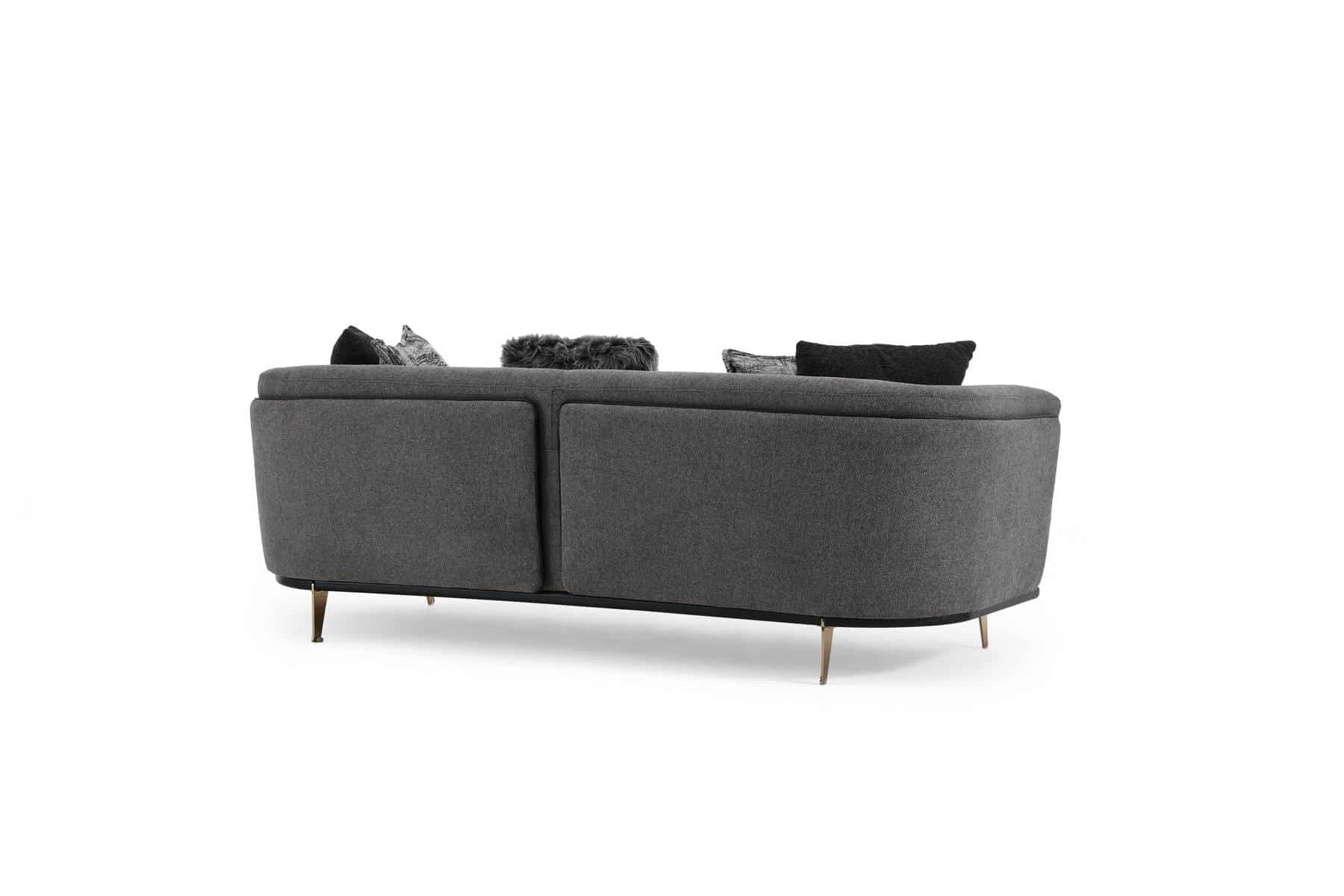 Violet canapé 3 places gris