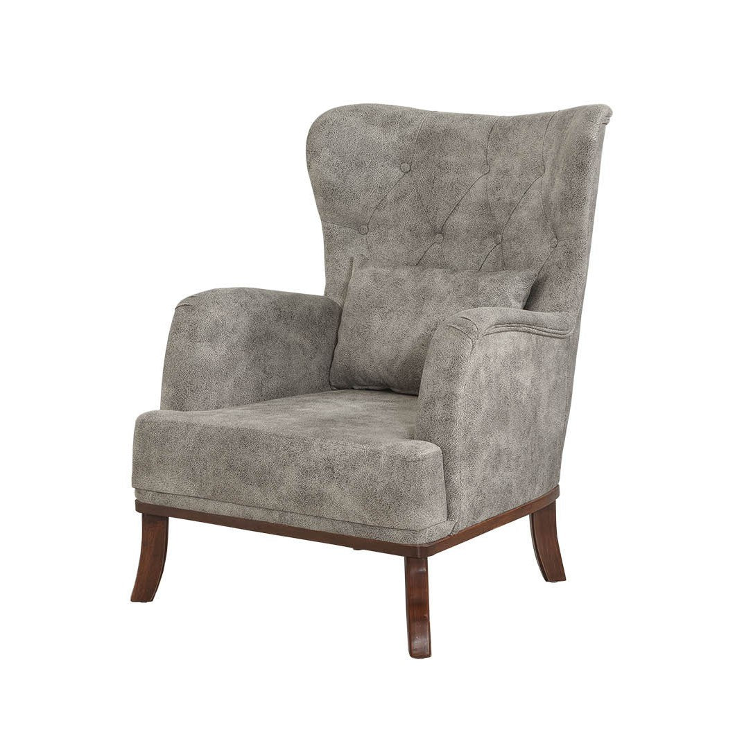 Fauteuil à oreilles Marta - Gray