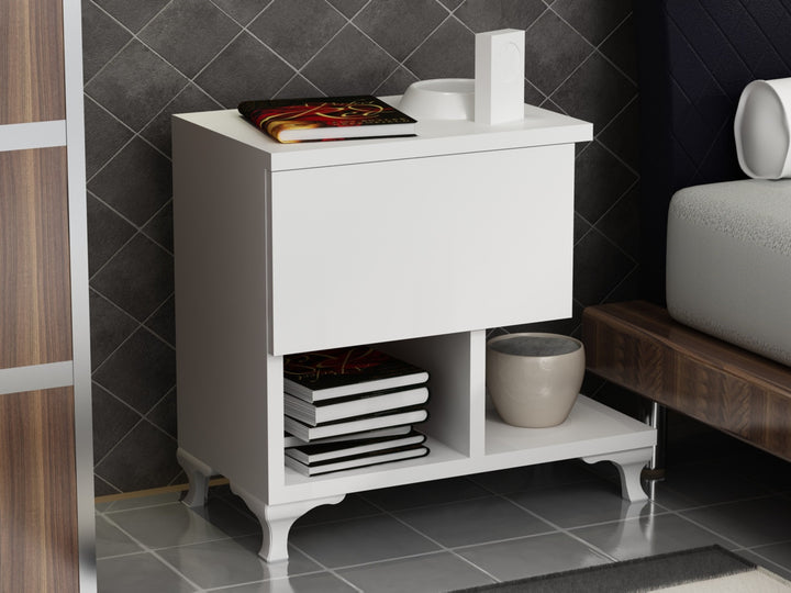 La table de nuit Cast - White
