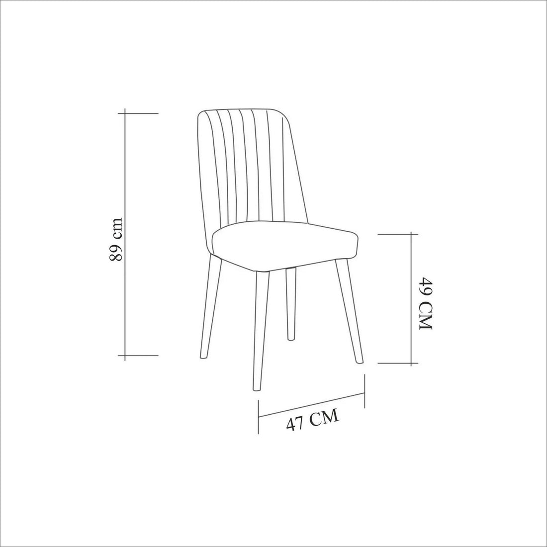 Chaise Stormi Sandalye Atl.Green