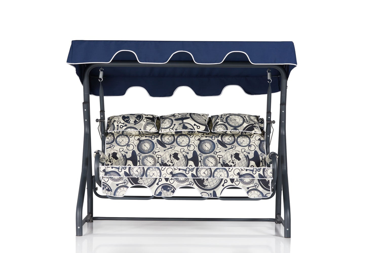 Chaise swing triple jardin Salvia 2 - Multicolor