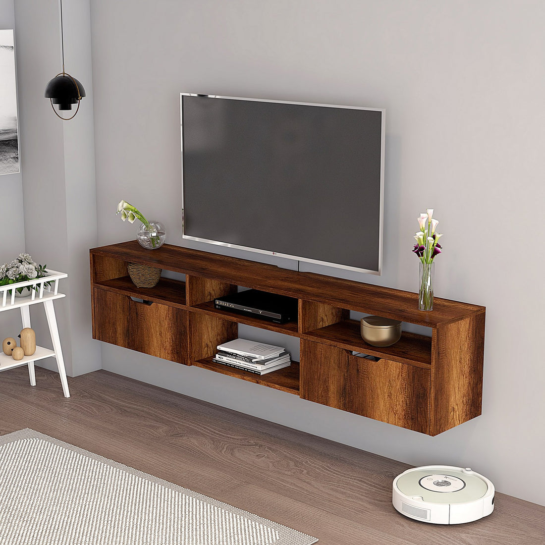 Unité de télévision Denoya 2 TV Unit - Baroque Walnut