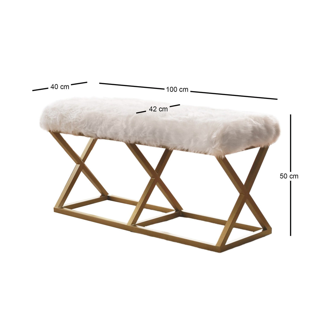 Banc Capraz Pelush - Gold, White