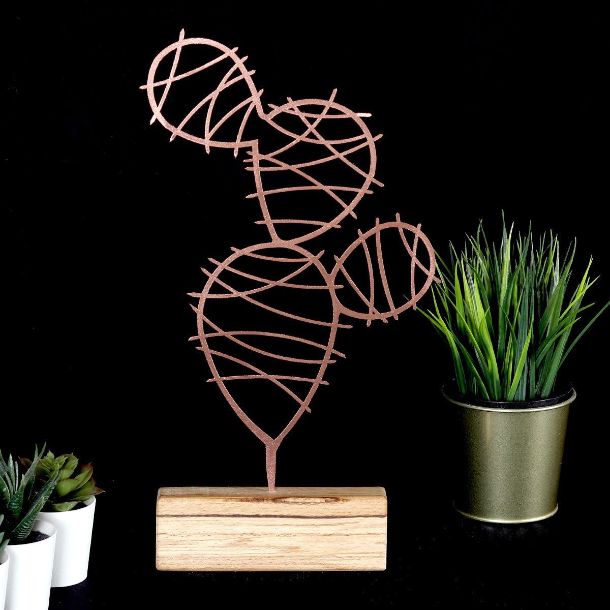 Objet décoratif Cactus Round - Bronze