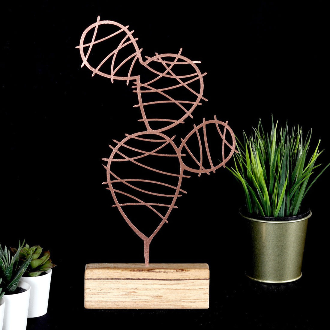 Objet décoratif Cactus Round - Bronze