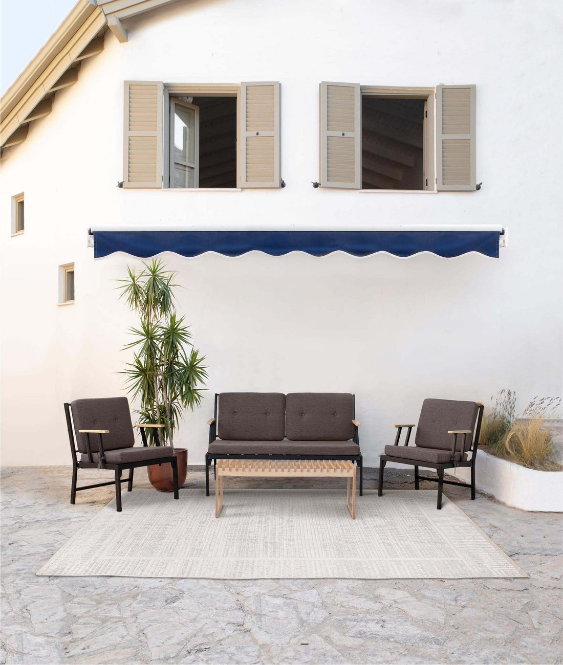 Canapé jardin de 1 place 600100 - Brown