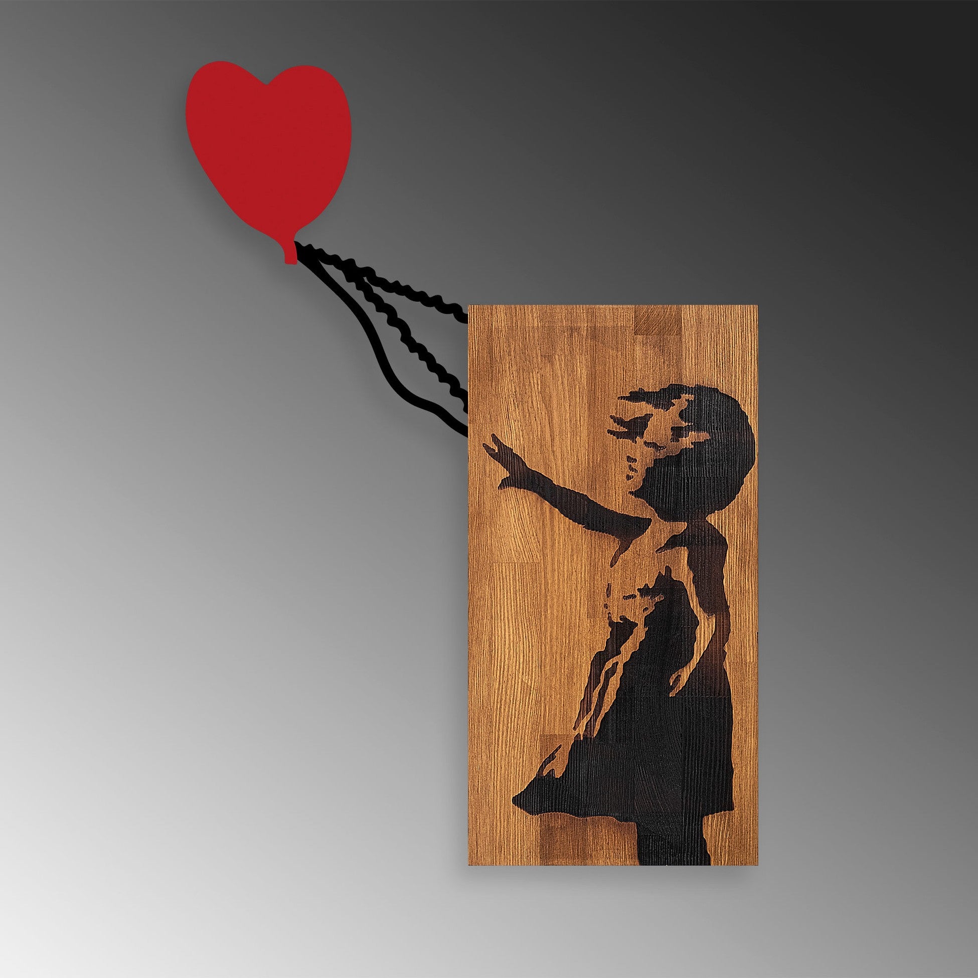 Accessoire mural en bois décoratif Banksy - 15