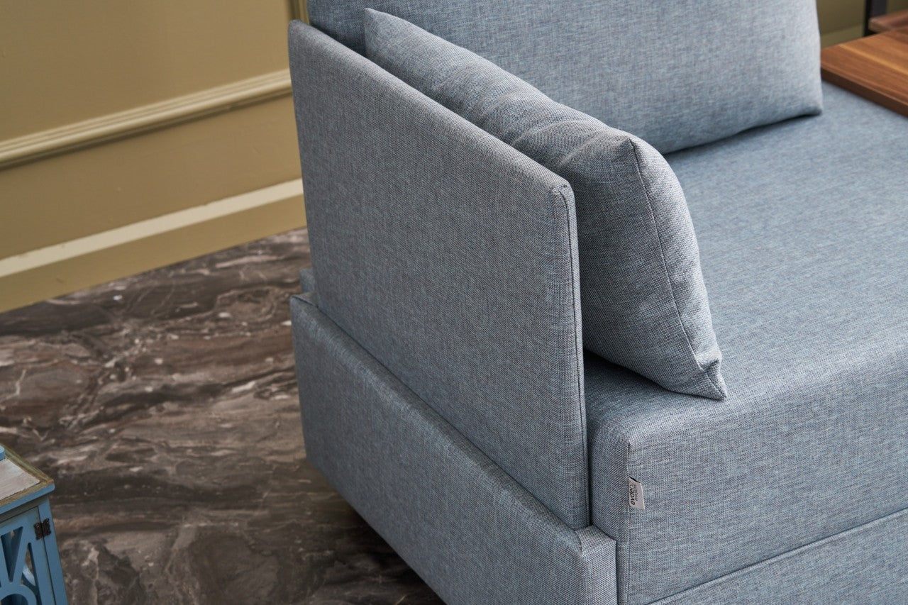 Canapé 1 place Fly Left - Light Blue