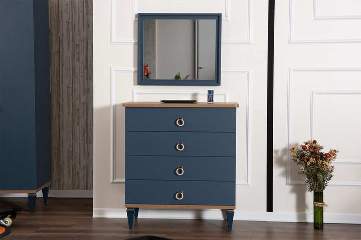 Moss Chiffonnier 4 tiroirs avec miroir