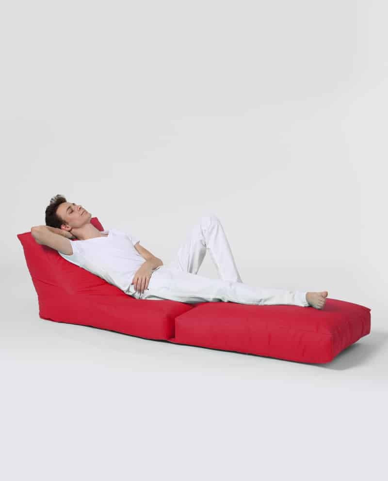 Siesta Pouf convertible / coussin de sol Rouge