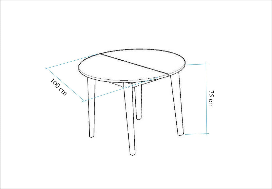 Table à manger extensible Vina 139 - Walnut