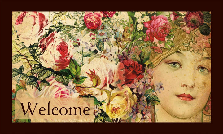 Paillasson en PVC Flower Lady