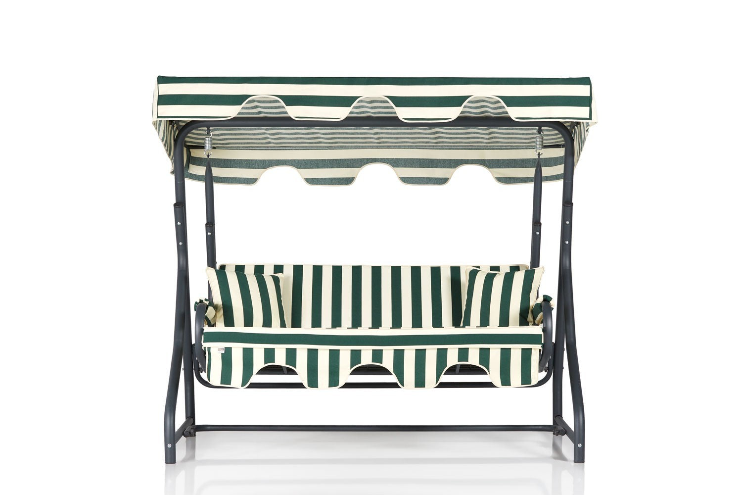 Chaise swing triple jardin Ruta 17 - Green, Cream