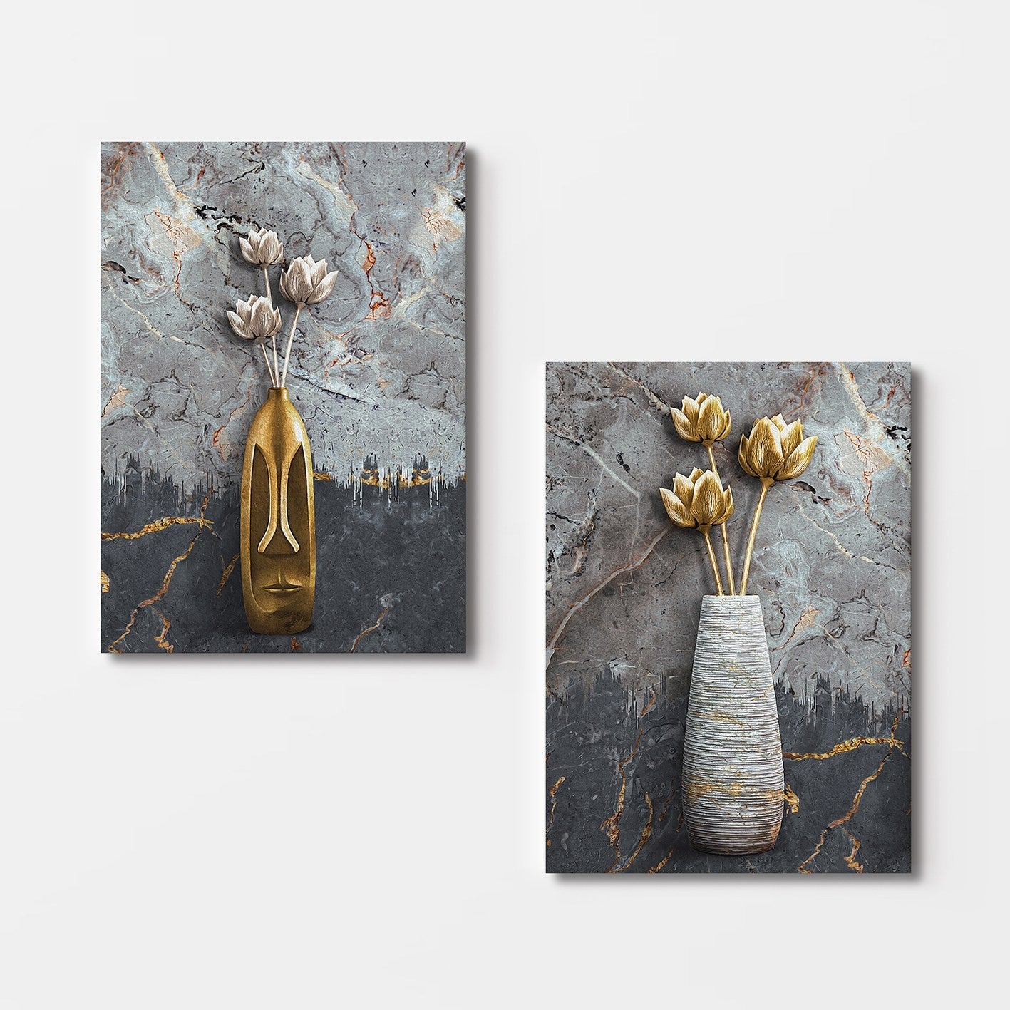 Peinture décorative en toile (2 pièces) 2KNV4305 - 50 x 70