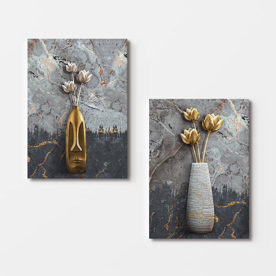 Peinture décorative en toile (2 pièces) 2KNV4305 - 50 x 70