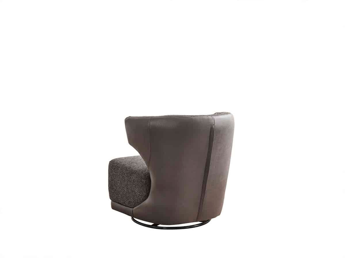 Oslo Fauteuil Bergère gris foncé