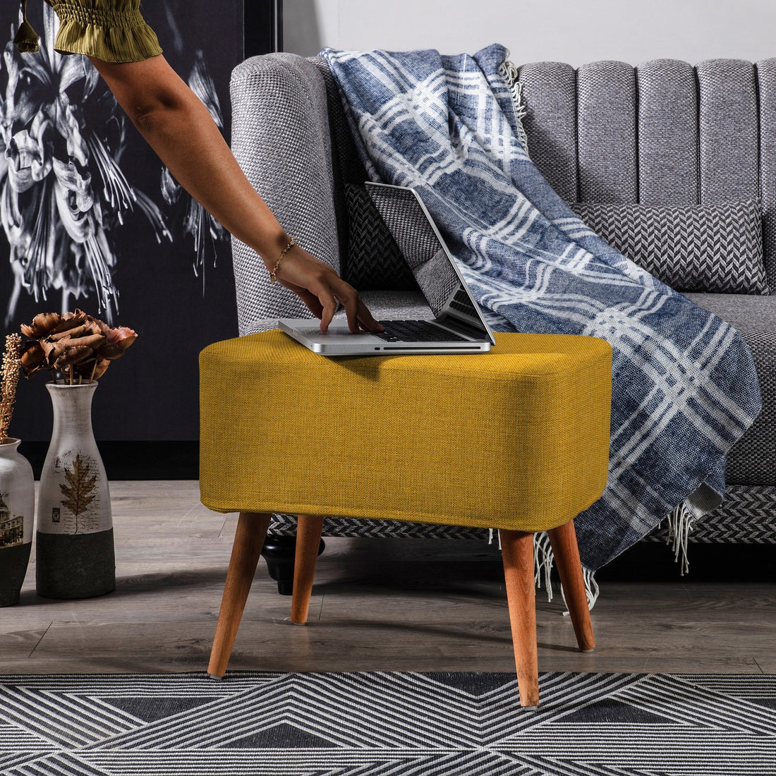 Albina Pouf jaune