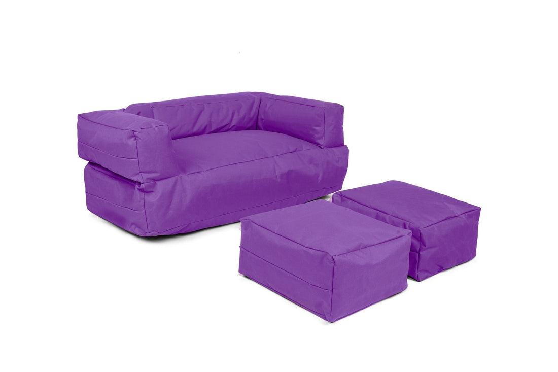 Pouf de jardin Kids Double Seat Pouf - Purple