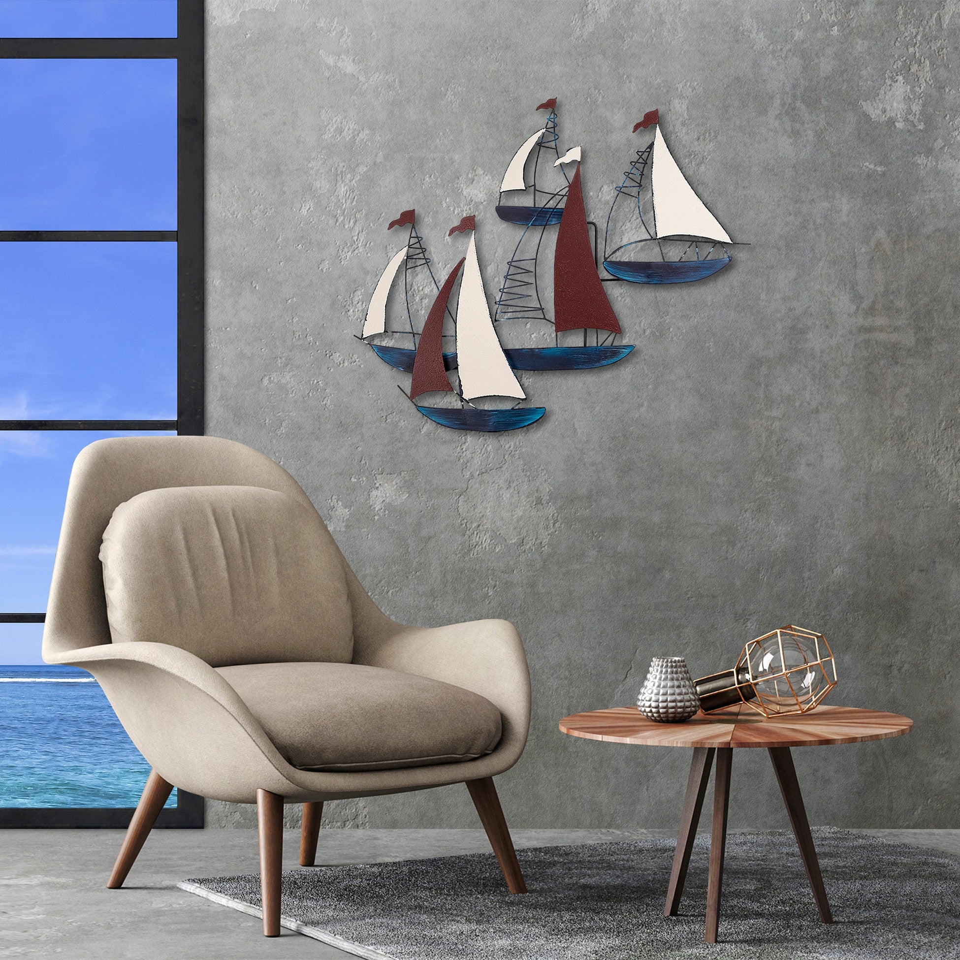 Accessoire mural en métal décoratif Kadirga