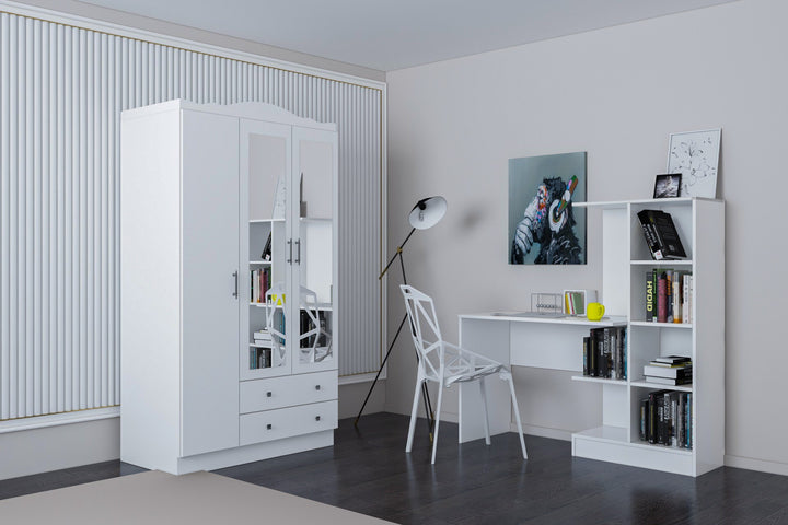 Ensemble de chambres jeunes Lavinia 509 - White