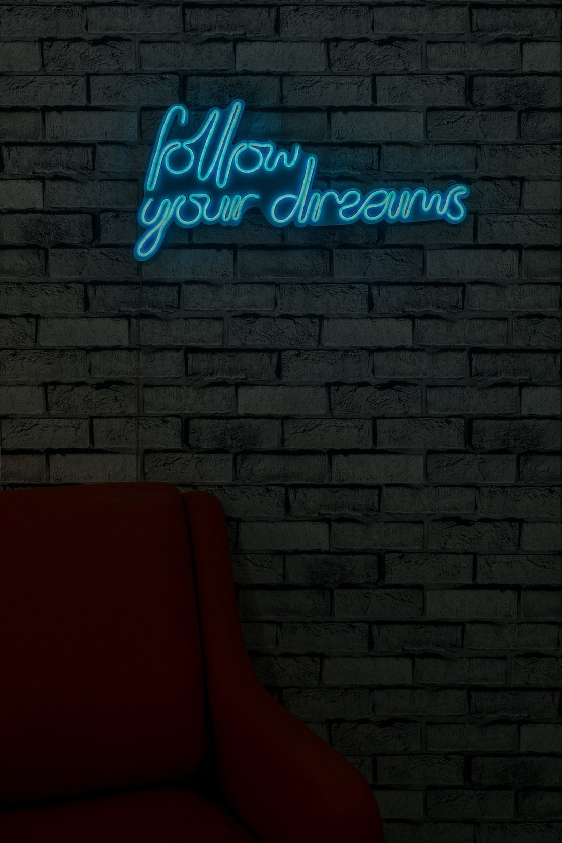 Éclairage LED en plastique décoratif Follow Your Dreams - Blue