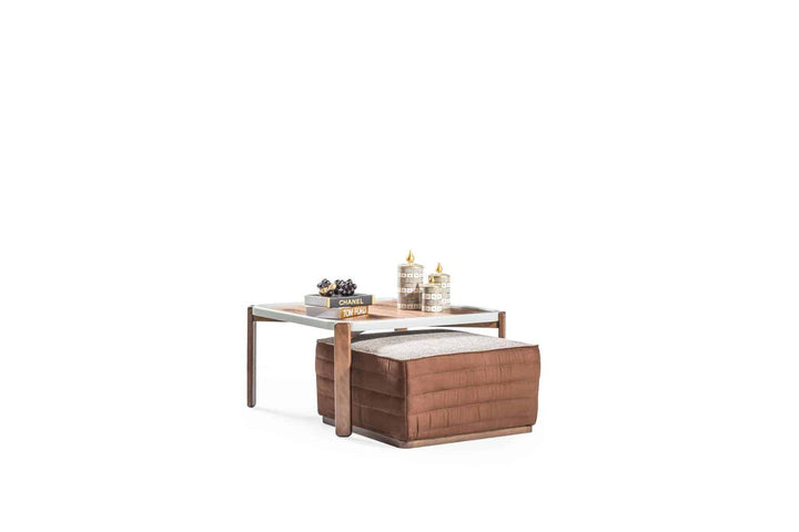 Bentley Marron Pouf