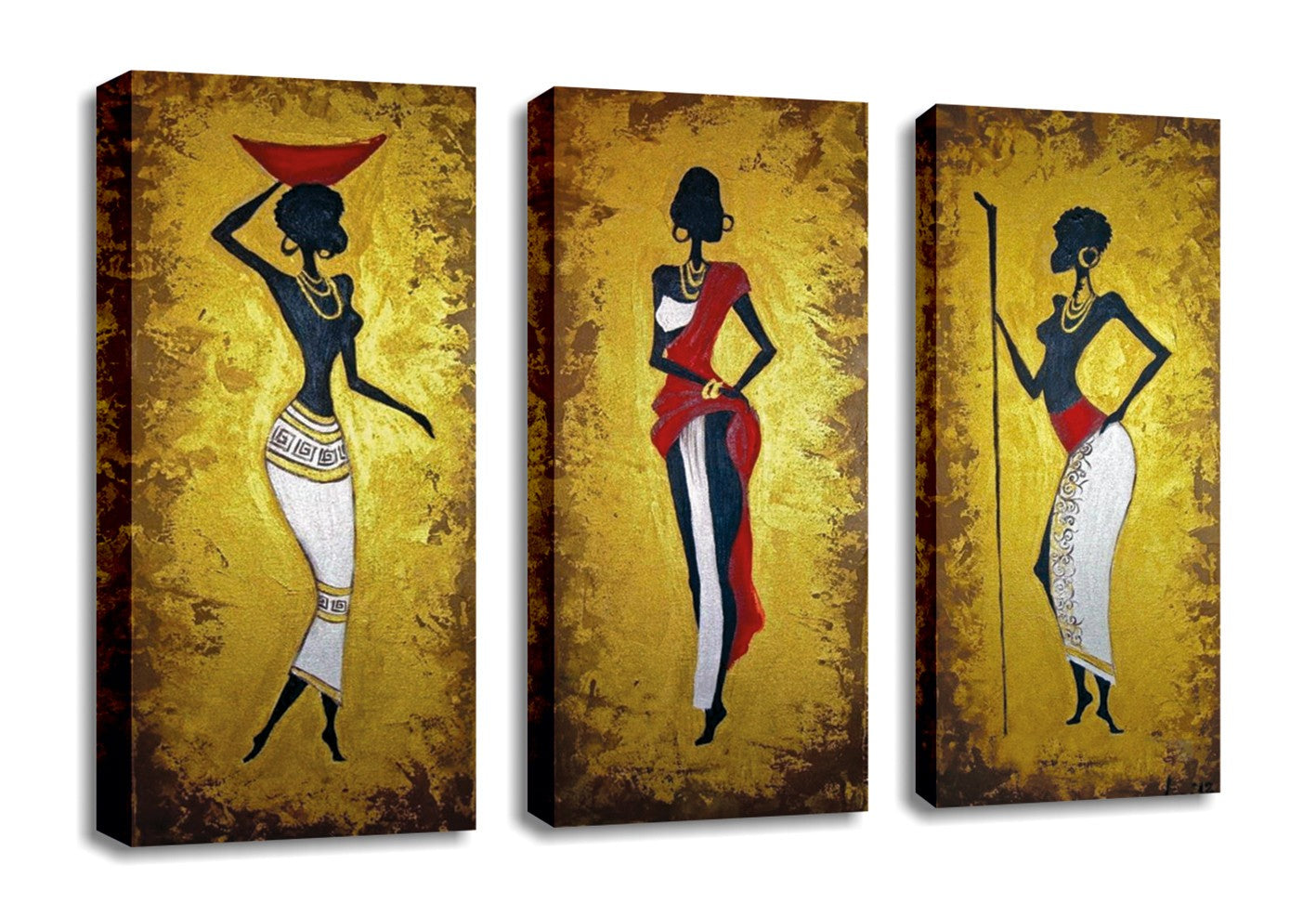 Peinture décorative en toile (3 pièces) UC024