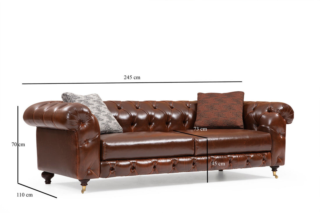 Canapé à 3 places Costa 3K - Brown