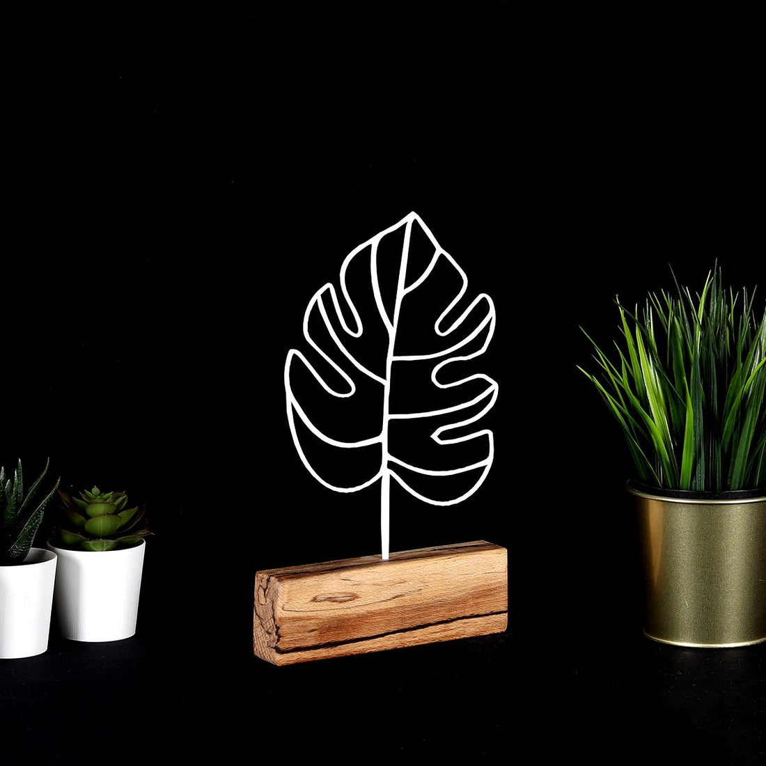 Objet décoratif Thin Leaf - White