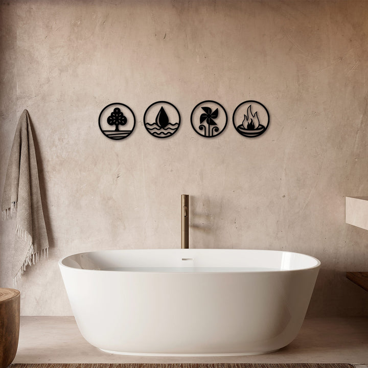 Accessoire mural en métal décoratif 4 Elements - 301