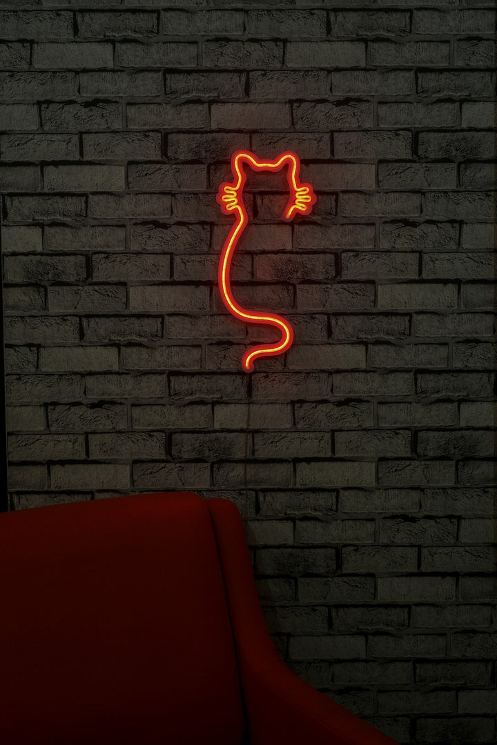 Éclairage LED en plastique décoratif Cat - Red