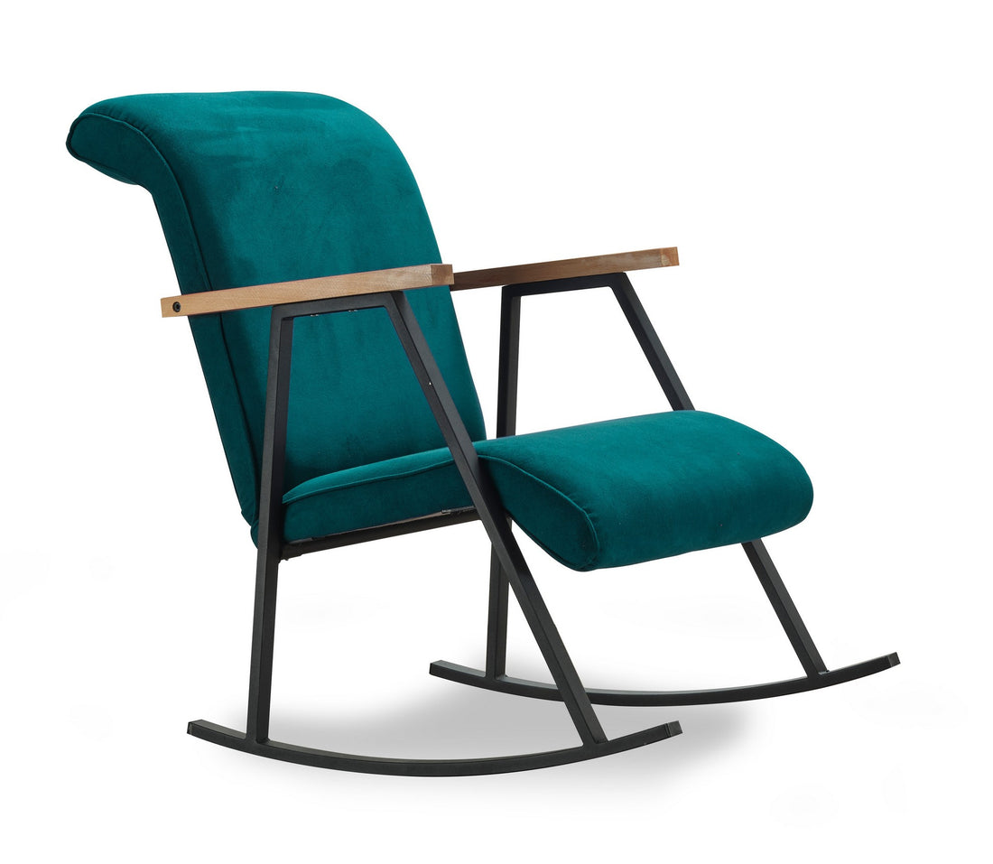 Fauteuil à bascule Yoka - Petrol Blue